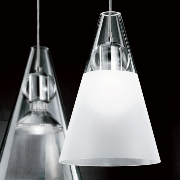 Подвесной светильник De Majo GEMMA S1 0GEMM0S-1 clear frosted+clear