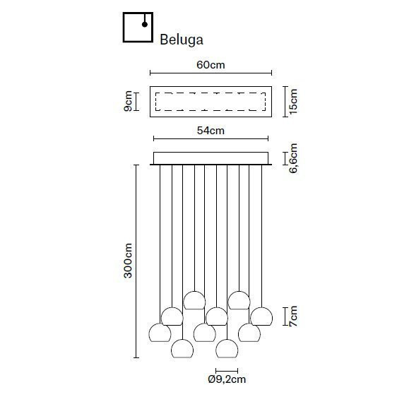 Подвесной светильник Fabbian Beluga Colour F32 A28 00