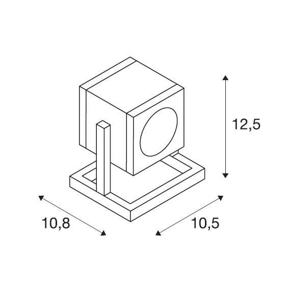 Садово-парковый фонарь SLV Cubix 132832