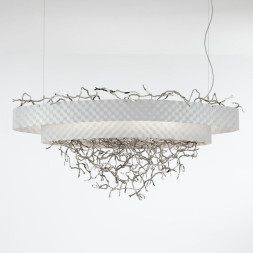 Подвесной светильник IDL Groovy 464/12 white velvet with pure steel