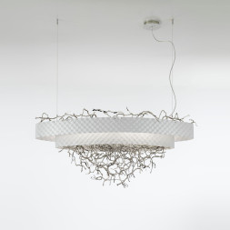 Подвесной светильник IDL Groovy 464/12 white velvet with pure steel