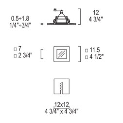 Встраиваемый спот (точечный светильник) iTRE SD-081V N 0000920