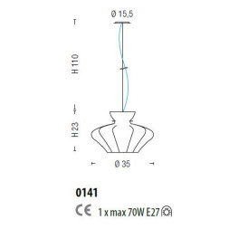Подвесной светильник Sylcom Sweet 0141 CR