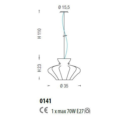 Подвесной светильник Sylcom Sweet 0141 CR