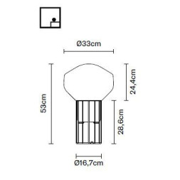 Настольная лампа Fabbian Aerostat F27 B03 41