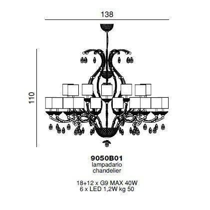 Люстра Beby Group Celebrity 9050B01 Rose 666 Rose