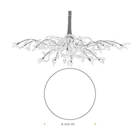 Люстра Jacco Maris Ruban Plie RP16CH.ST.R