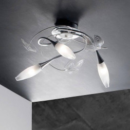 Потолочная люстра Masca Peacock 1869/3PL Argento bianco