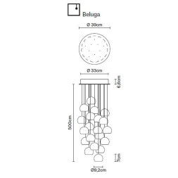 Подвесной светильник Fabbian Beluga Colour F32 A24 00