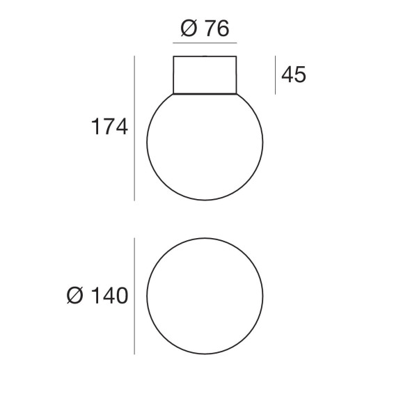Светильник для струнной системы Linea Light Oh! 10115