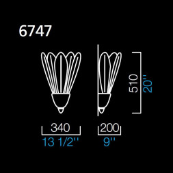Настенный светильник Barovier&Toso Spade 6747/BB