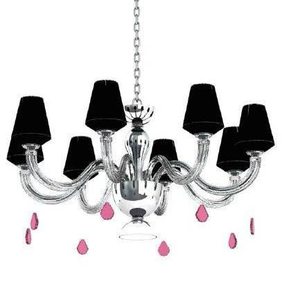 Люстра Beby Group Pure 7820B03 Chrome Silver Cortina Black Lilac