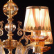 Люстра Euroluce Lyra L6 Gold Amber Shade