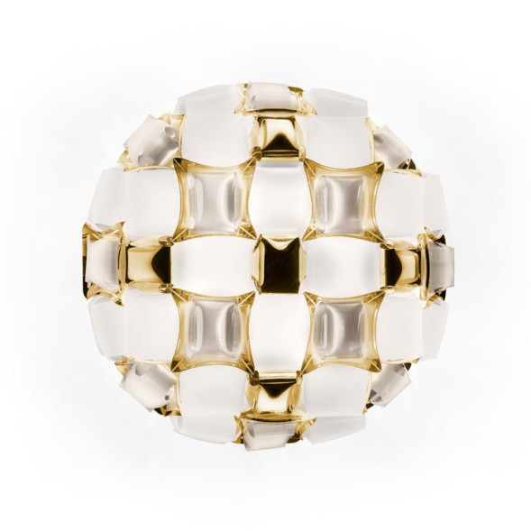 Потолочный светильник Slamp Mida CEILING WHITE/GOLD MID78PLF0000GD000