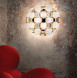 Потолочный светильник Slamp Mida CEILING WHITE/GOLD MID78PLF0000GD000