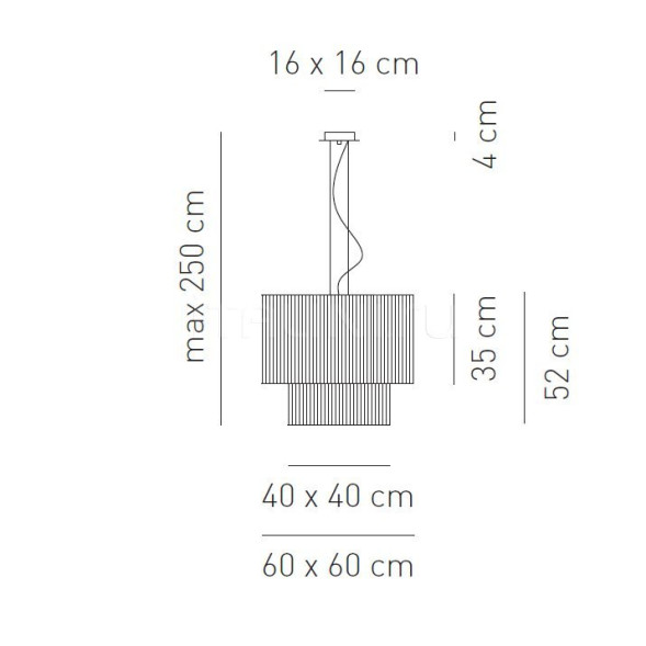 Подвесной светильник AxoLight SP CL 60 40 Tabacco SPCL6040TACRE27