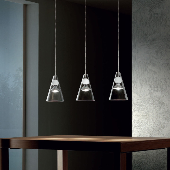 Подвесной светильник De Majo GEMMA S3L 0GEMM0SL-3 clear+white