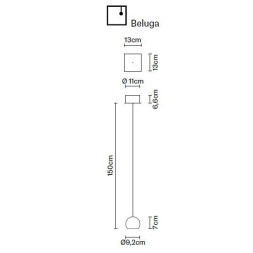 Подвесной светильник Fabbian Beluga Colour F32 A26 00