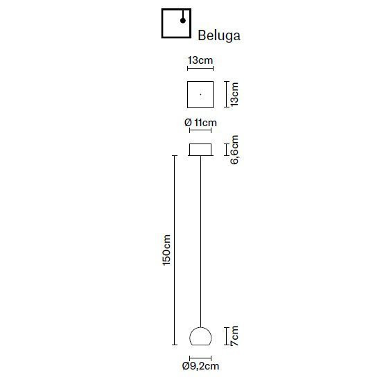 Подвесной светильник Fabbian Beluga Colour F32 A26 00