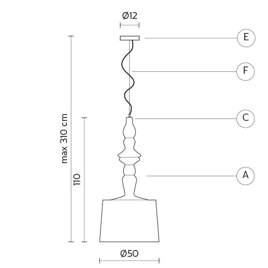Подвесной светильник Karman Alibabig SE616V-INT