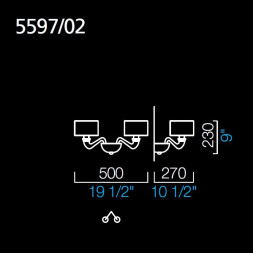 Бра Barovier&Toso Alexandria 5597/02/VI/NN