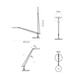 Настольная лампа Artemide Demetra 1747W10A