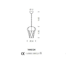 Подвесной светильник Sylcom Tiepolo 1443/24 INOX AS