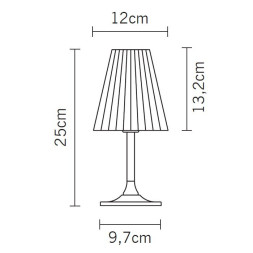Настольная лампа Fabbian Flow D87 B01 01