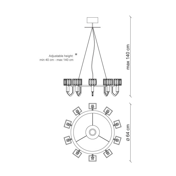 Люстра Baga Bespoke Angie A06C2