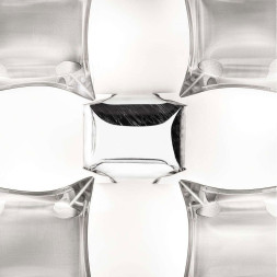 Потолочный светильник Slamp Mida CEILING WHITE/PLATINUM MID78PLF0000S_000