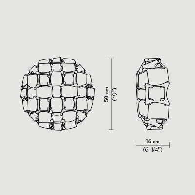 Потолочный светильник Slamp Mida CEILING WHITE/PLATINUM MID78PLF0000S_000