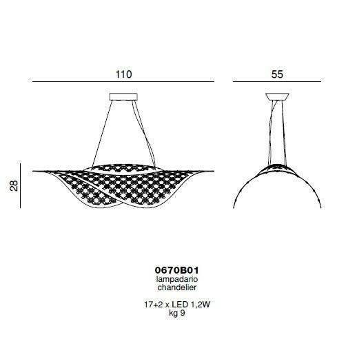 Подвесной светильник Beby Group Arabian horse 0670B01 Balck matt SW Light Peridot