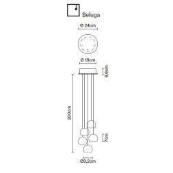 Подвесной светильник Fabbian Beluga Colour F32 A22 00