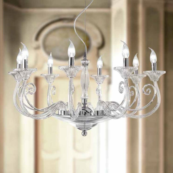 Люстра Renzo Del Ventisette Contemporary L 14302/8 DEC. CROMO