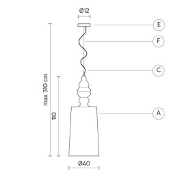 Подвесной светильник Karman Alibabig SE617V-INT