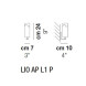 Бра Vistosi Lio AP L1 P ALO CR/BC NI