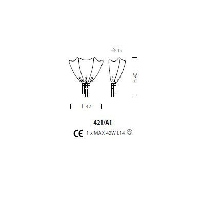 Бра Sylcom Manin 421/A1 AMT