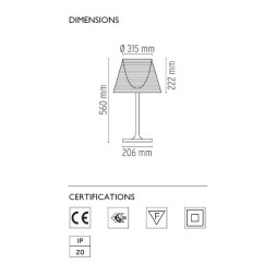 Настольная лампа Flos Ktribe T1 Transparent F6263000