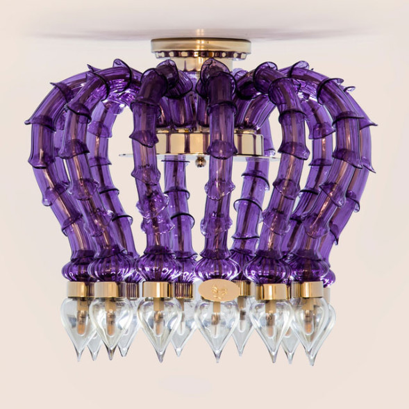 Потолочная люстра Beby Group La fleur sauvage 7130Q01 Blue Greece White Pearled