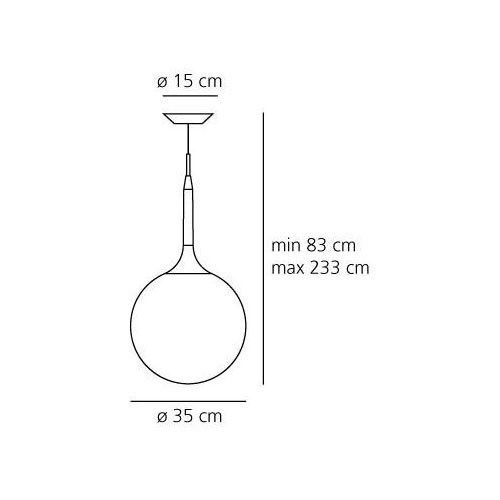 Подвесной светильник Artemide Castore sospensione 35 1052010A