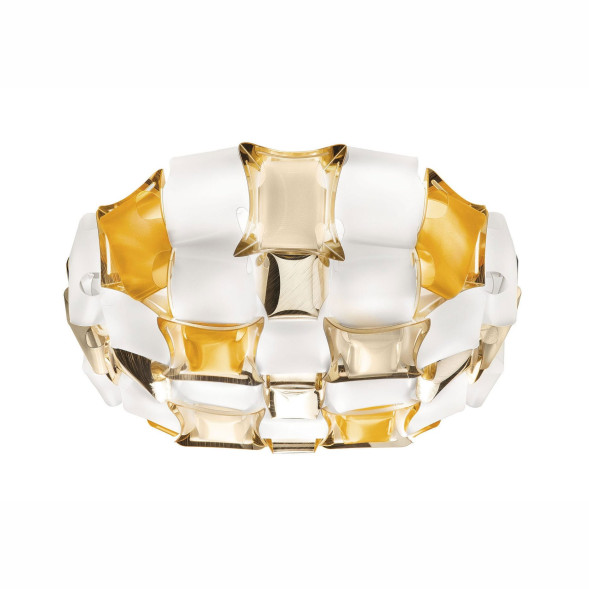 Потолочный светильник Slamp Mida CEILING-WALL MEDIUM AMBER MID78PLF0000YW000