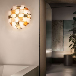 Потолочный светильник Slamp Mida CEILING-WALL MEDIUM AMBER MID78PLF0000YW000