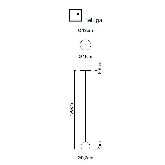 Подвесной светильник Fabbian Beluga Colour F32 A21 00
