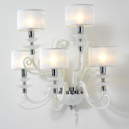 Бра Euroluce Alicante A5 silver White SHADE