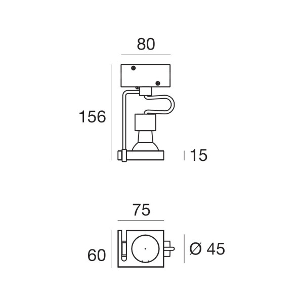 Светильник для струнной системы Linea Light Orion 59744