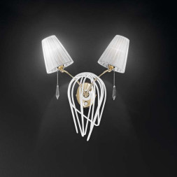 Бра IDL Flame 524/2A white+gold