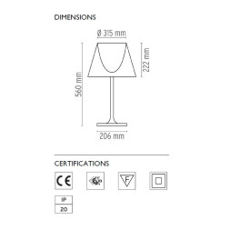 Настольная лампа Flos Ktribe T1 Glass F6281000