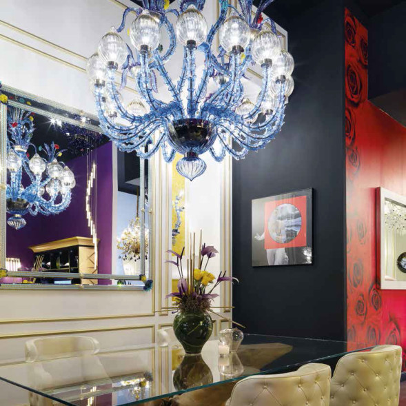 Потолочная люстра Beby Group La fleur sauvage 7130B02 Sapphire Golden Portoino