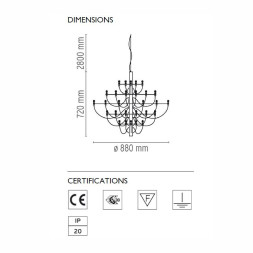 Люстра Flos 2097/30 Chrome A1400057
