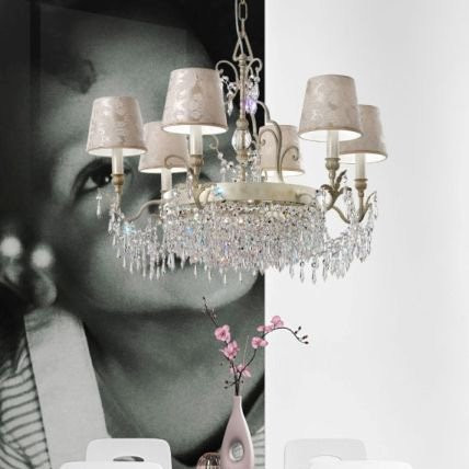 Люстра Masiero Glasse 6+3 V13 / DAM/14/IV Swarovski elements